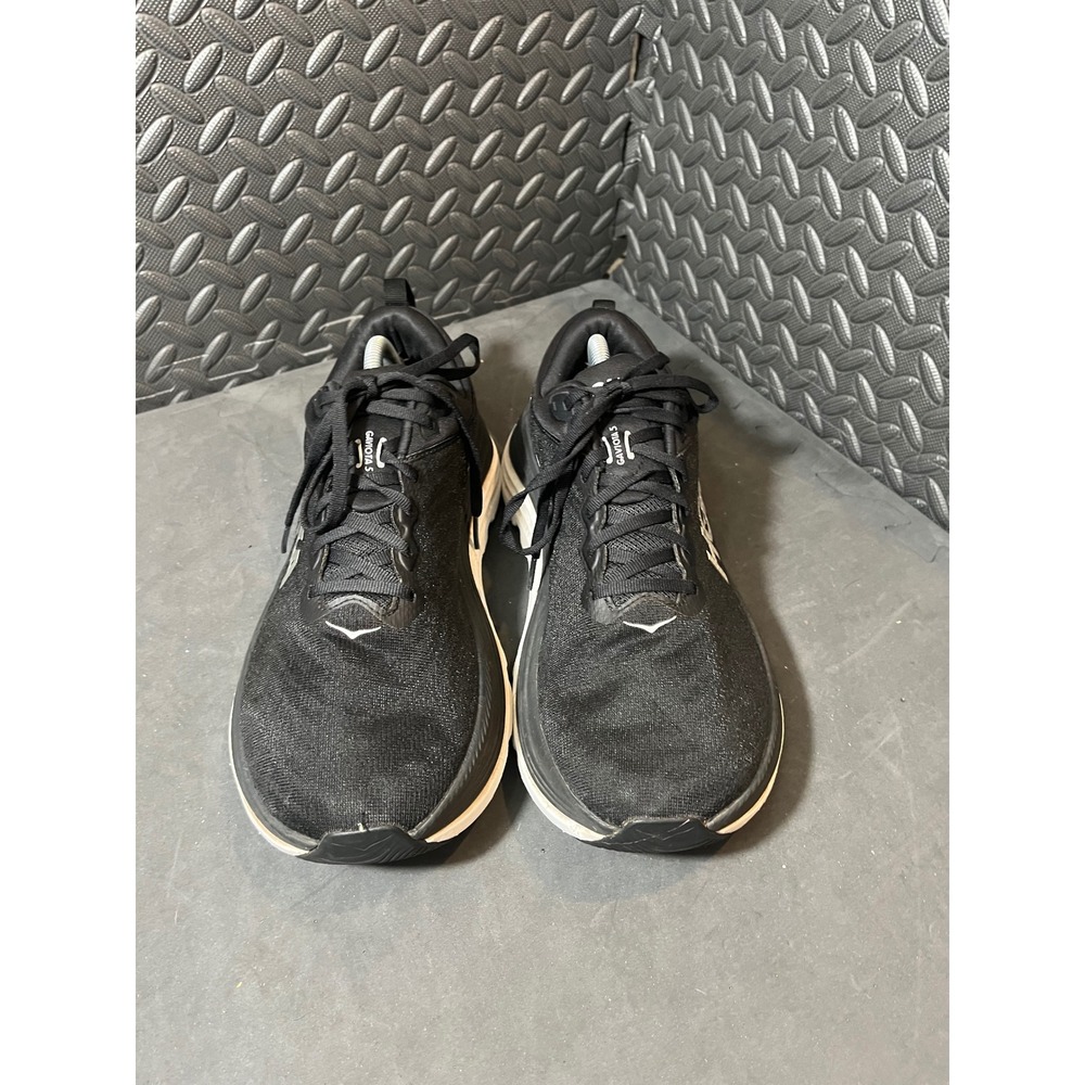 Hoka Gaviota 5 Mens 11.5 Black White Stability Road Running Shoes 1127929 BWHT - Picture 3 of 8